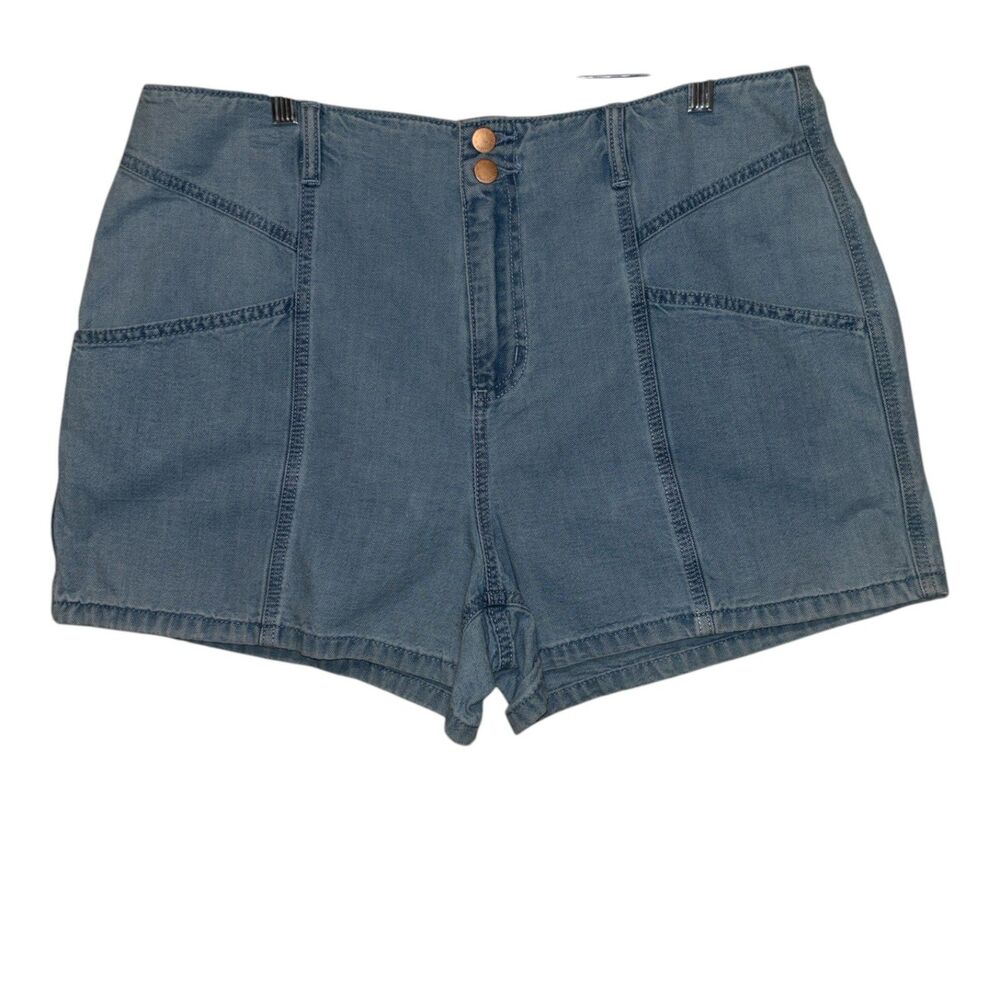 Universal Thread Chambray Shorts Women’s Size 16 Blue High Rise Casual Summer